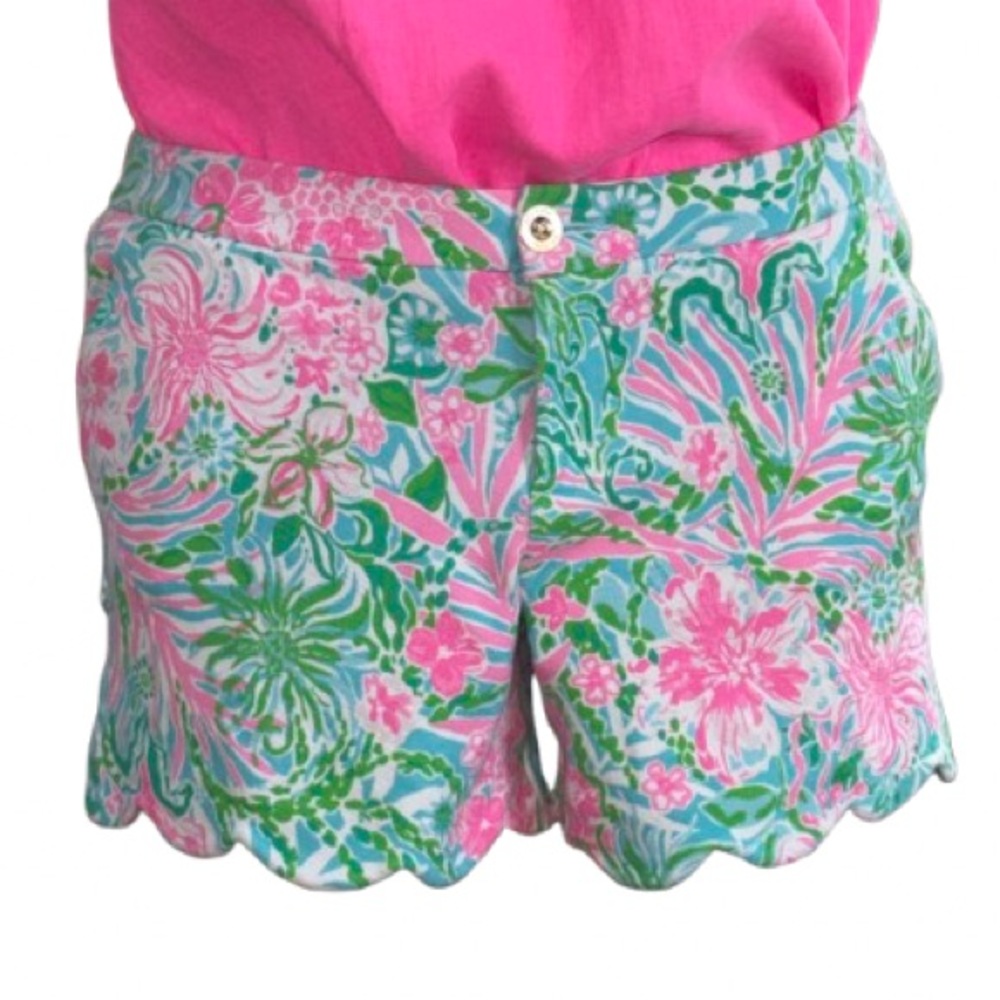 (Almost) NWOT Lilly Pulitzer 5” Buttercup knit shorts; sz 14